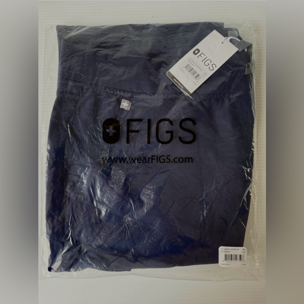 FIGS Women's Zamora 2.0 Jogger Tall Scrub Pants Navy Blue Size 2XL New with Tags